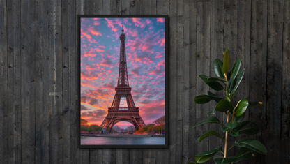 Eiffel Tower at Dusk Canvas