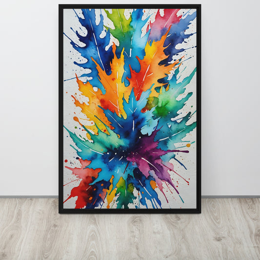 Abstract Canvas Burst of Colors