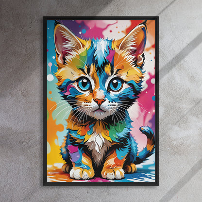 Toile Chaton Pop Art