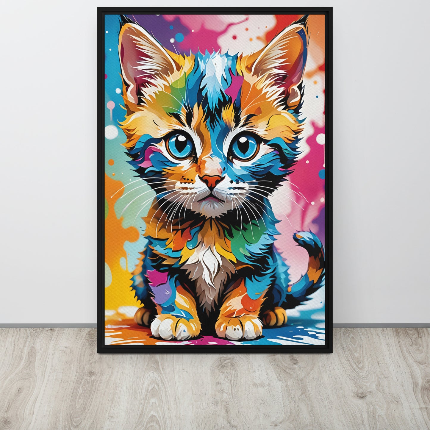 Toile Chaton Pop Art