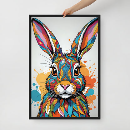 Toile Vibrant Lapin