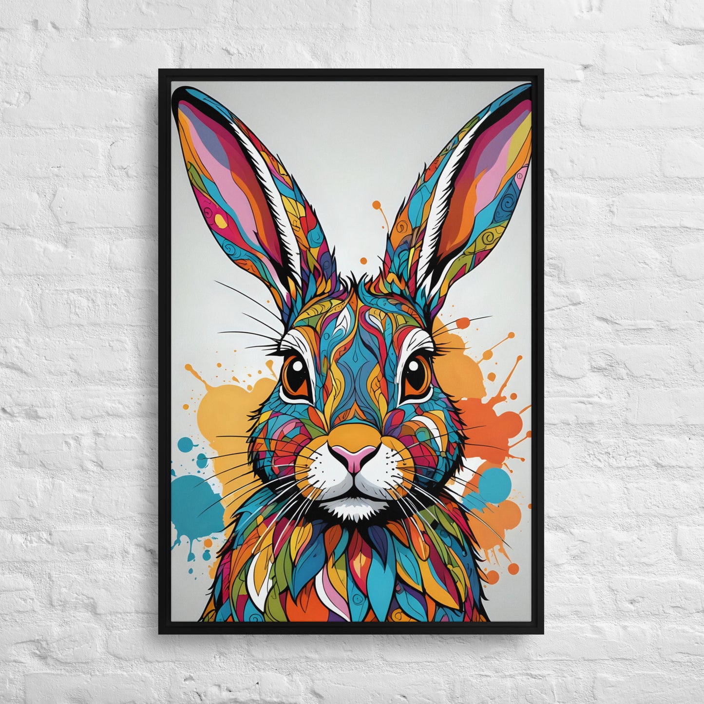 Toile Vibrant Lapin