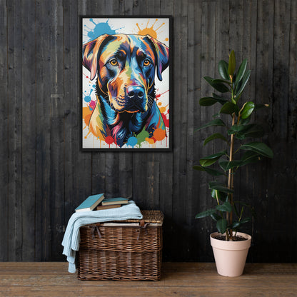 Toile Chien Labrador – Art Pop Coloré