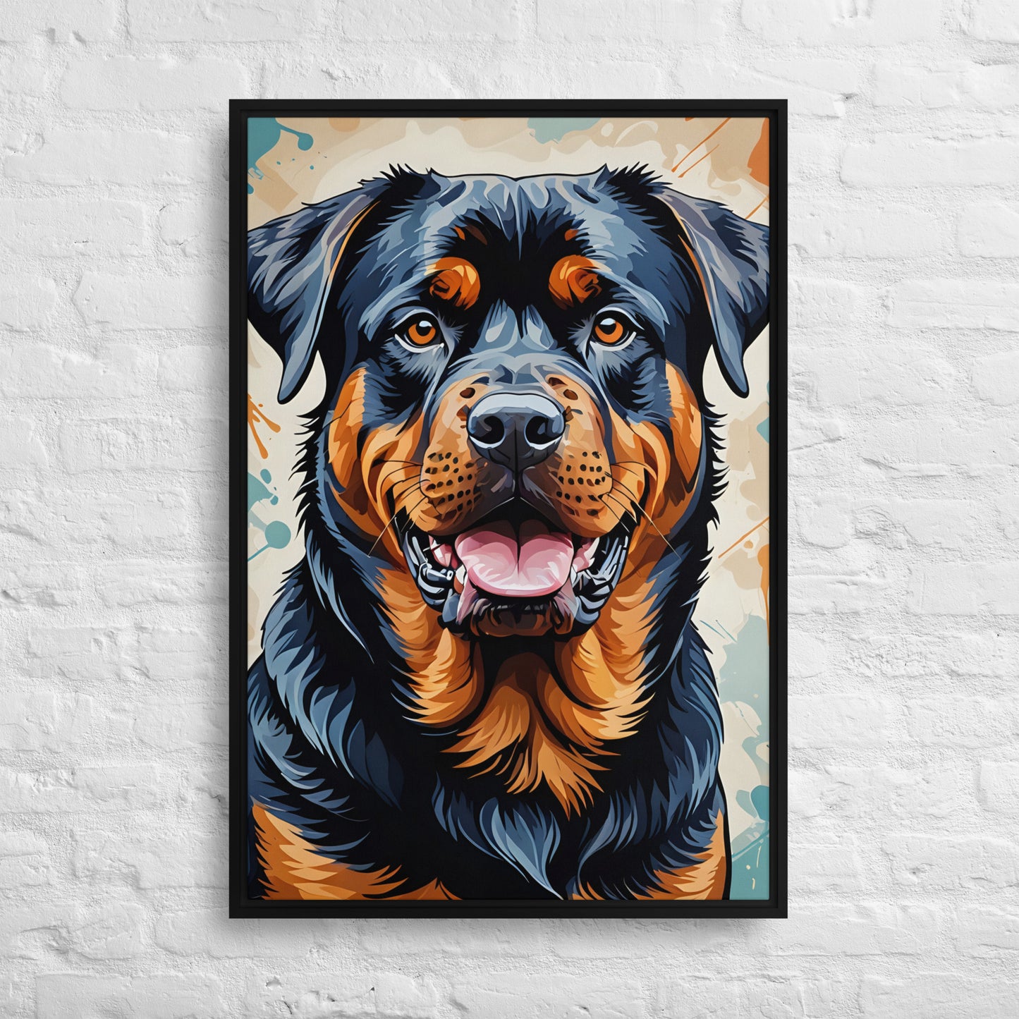 Toile Rottweiler – Art Moderne et Puissant