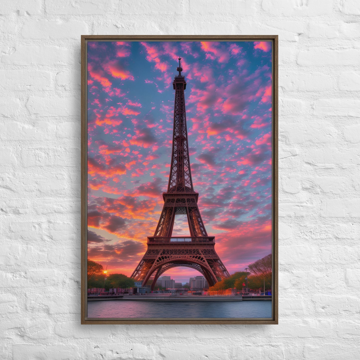 Toile Tour Eiffel au Crépuscule