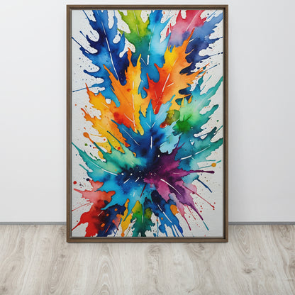 Abstract Canvas Burst of Colors