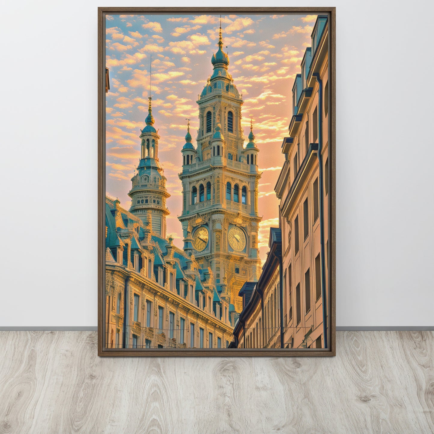 Lille at Sunset Canvas: Architectural Splendor