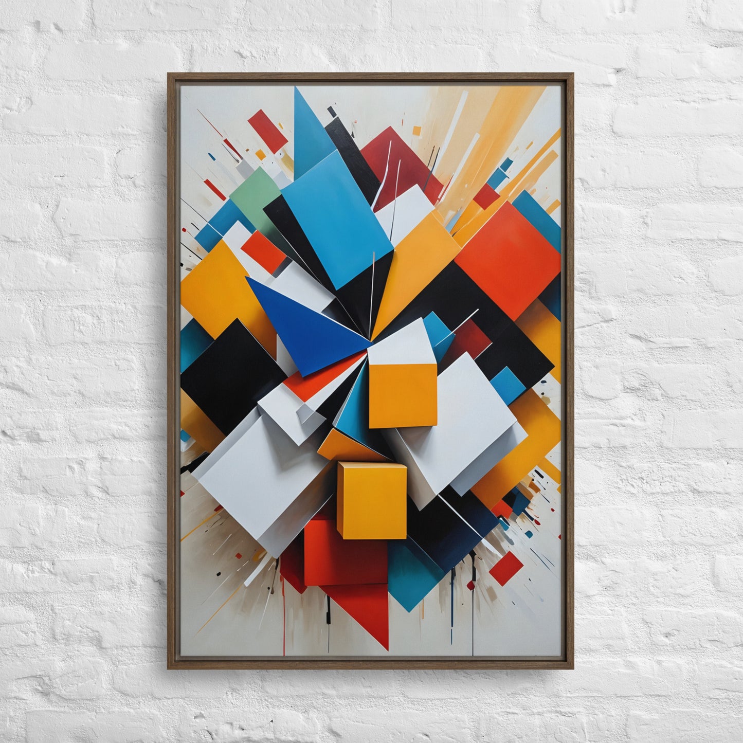 Cubic Energy Canvas – Dynamic Abstract Painting