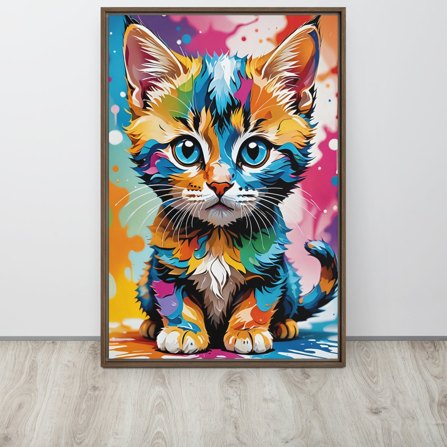 Toile Chaton Pop Art