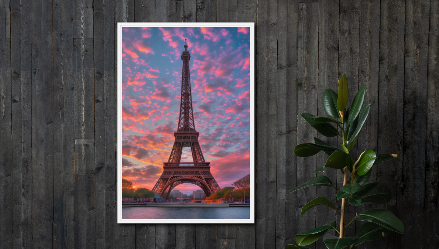 Eiffel Tower at Dusk Canvas