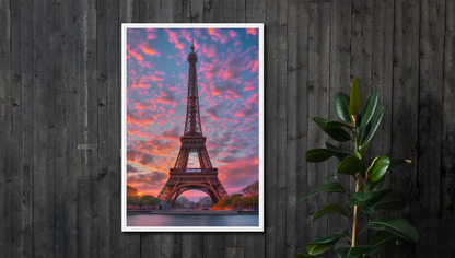 Eiffel Tower at Dusk Canvas