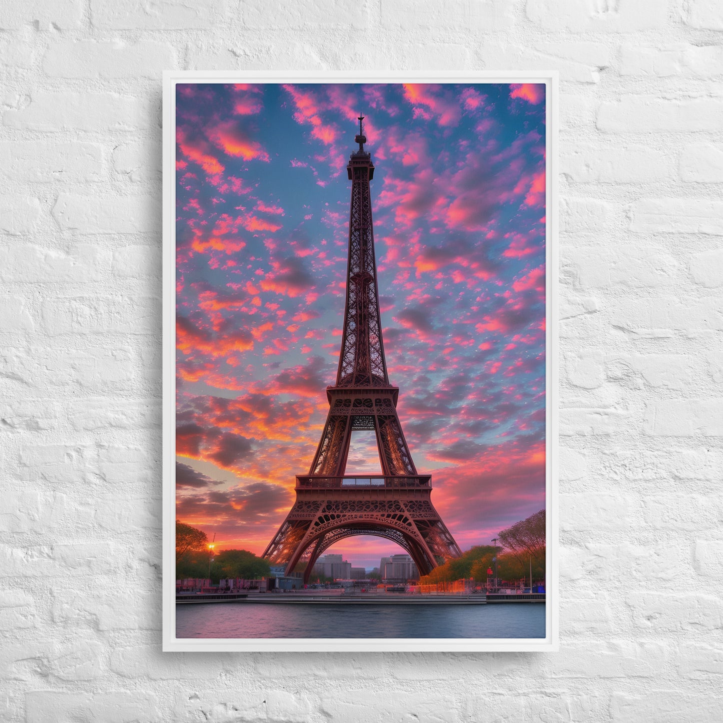 Eiffel Tower at Dusk Canvas