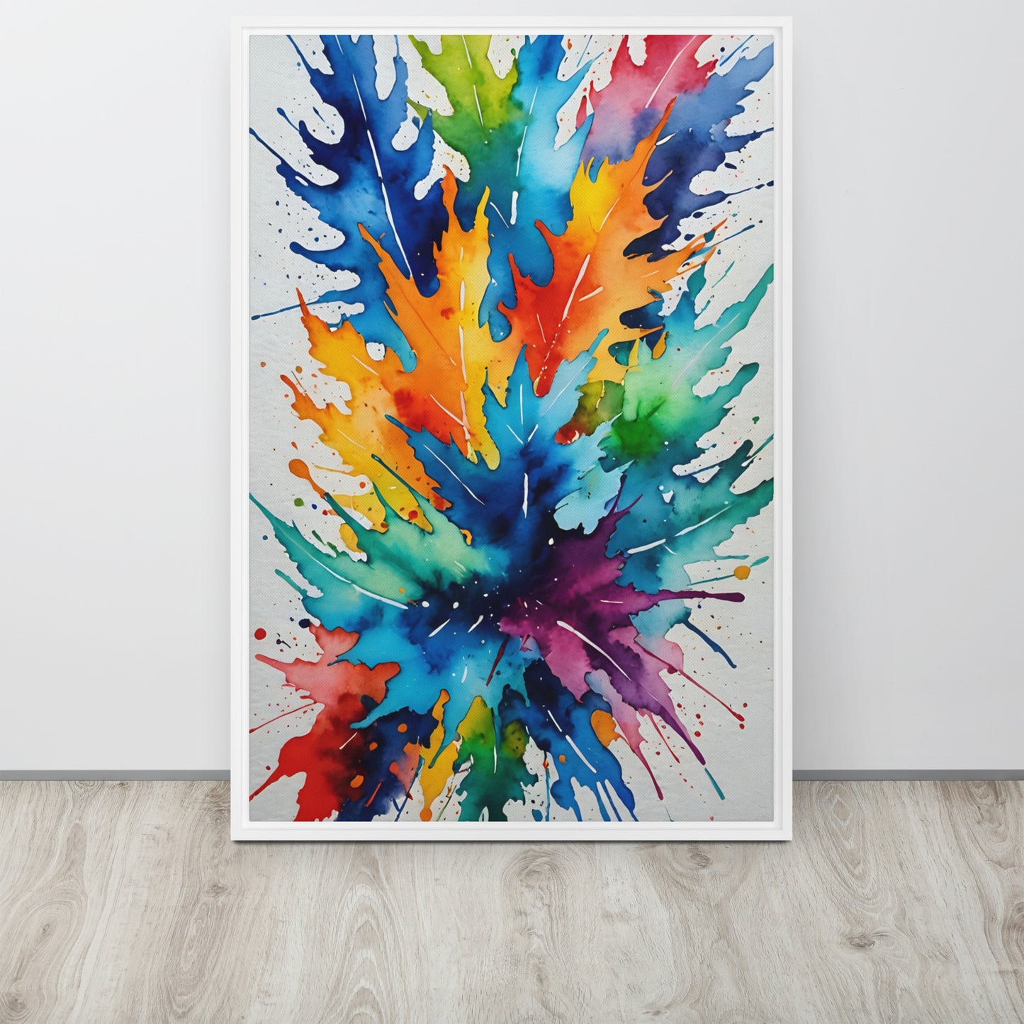 Abstract Canvas Burst of Colors