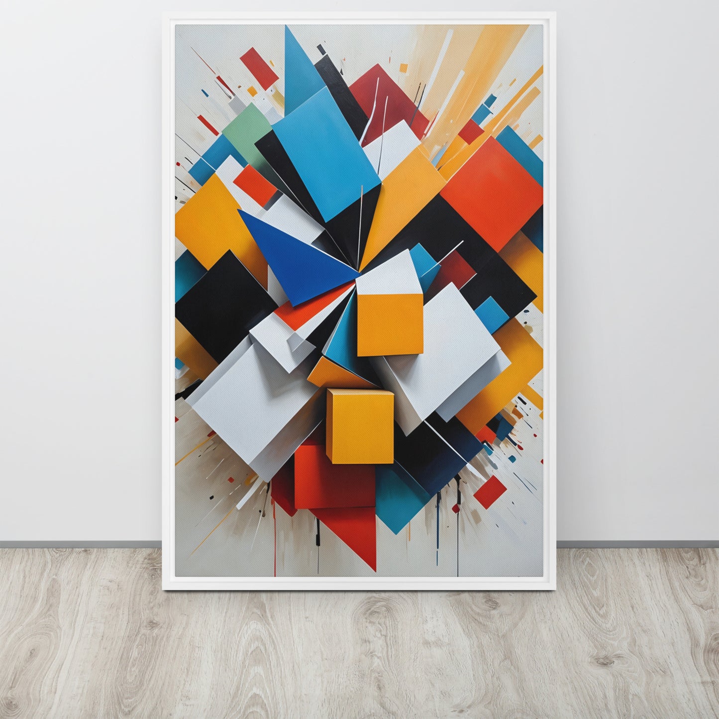 Cubic Energy Canvas – Dynamic Abstract Painting