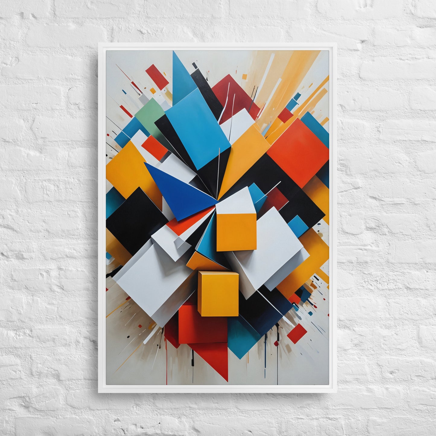 Cubic Energy Canvas – Dynamic Abstract Painting