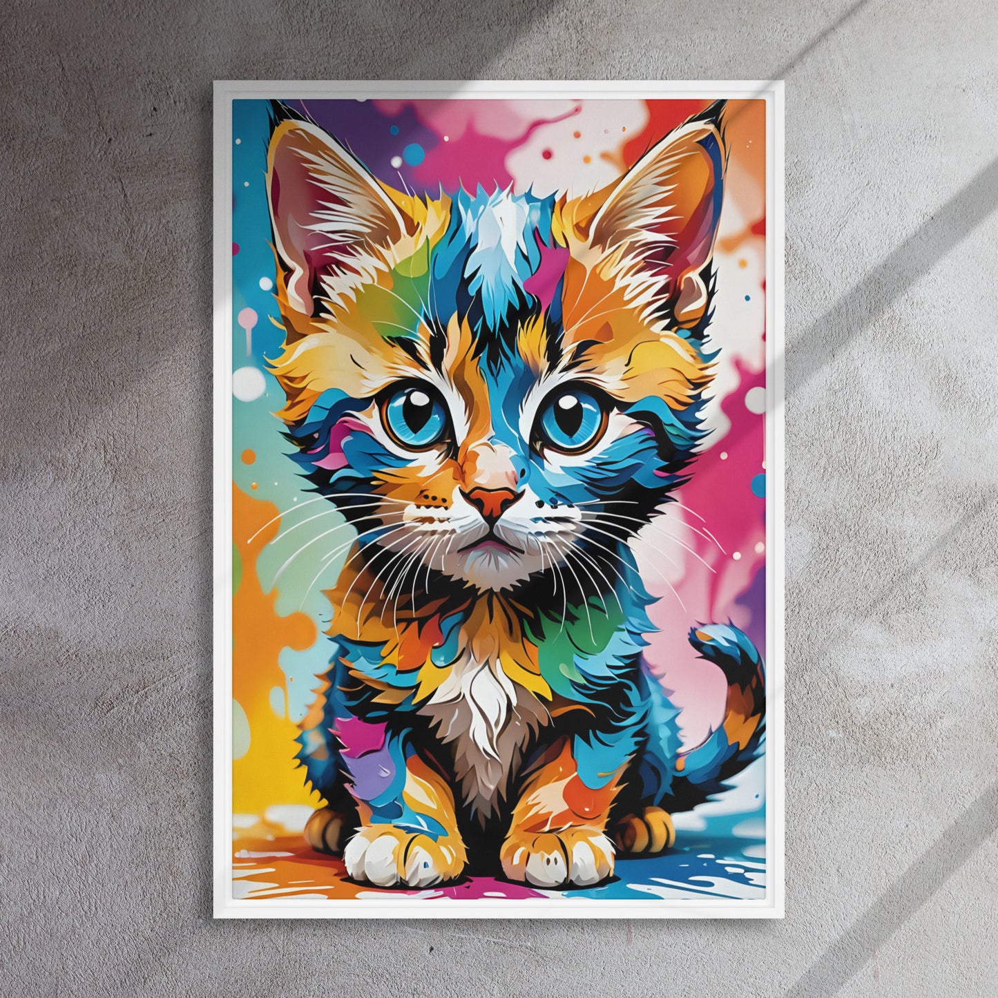 Toile Chaton Pop Art