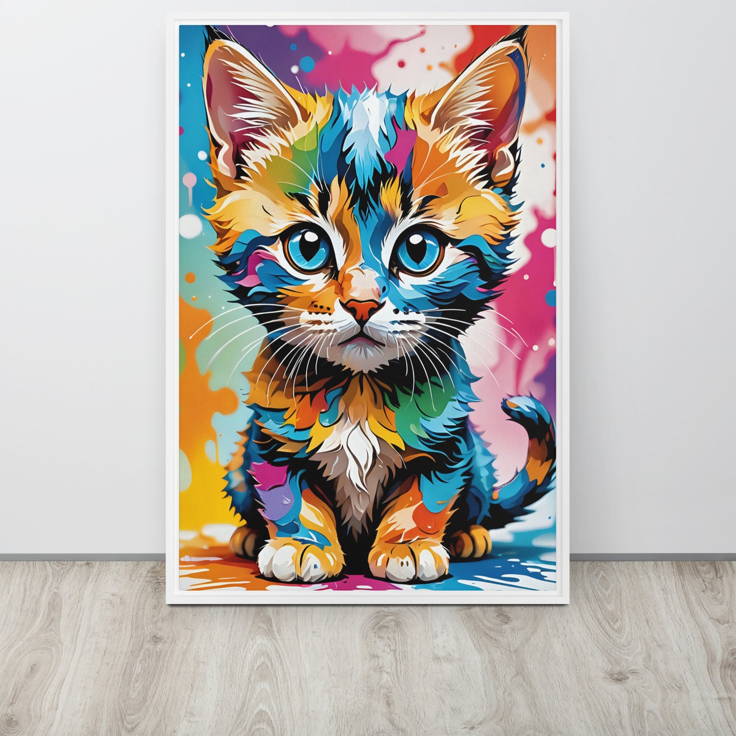 Toile Chaton Pop Art