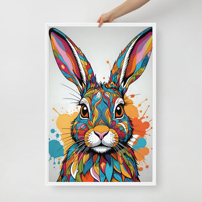 Toile Vibrant Lapin