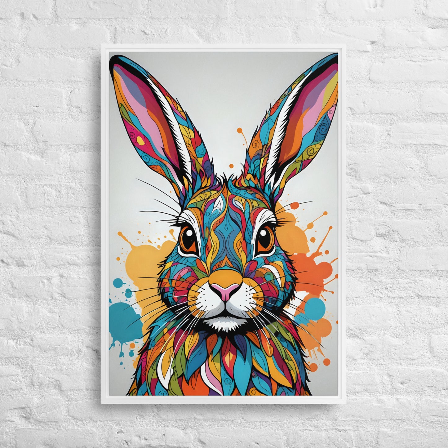 Toile Vibrant Lapin