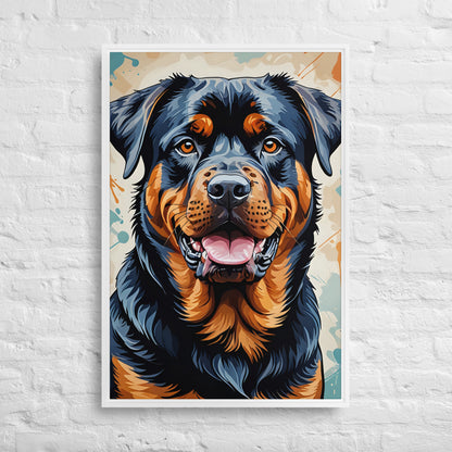 Toile Rottweiler – Art Moderne et Puissant